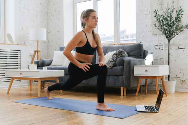 Woman exercising confidently after femiwand treatment Hampton
