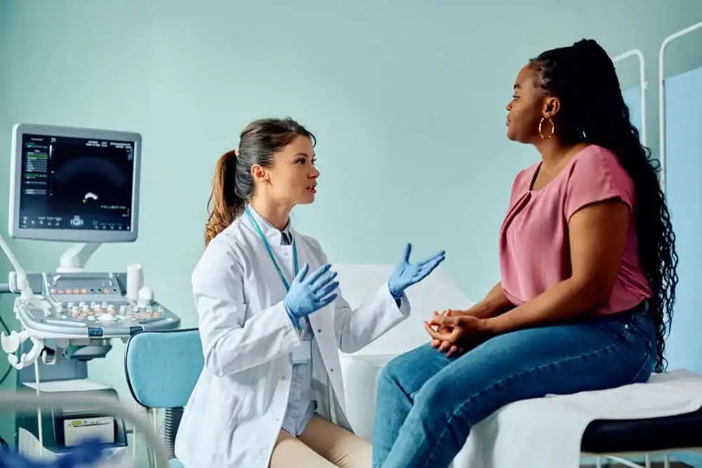 Woman have consultation about vaginal laxity Hampton