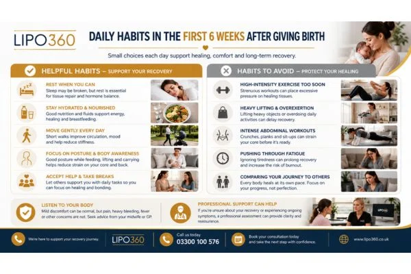 What to Do (and Avoid) in the First 6 Weeks After Giving Birth To Avoid Diastasis Recti 3 First 6 Weeks After Giving Birth To Avoid Diastasis Recti Hampton : Daily Habits in the First 6 Weeks After Giving Birth